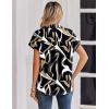 image:imageZeagoo Womens Tops Short Sleeve Shirts Button Down Casual Blouses V Neck Outfits Summer Spring Clothes 2026Multicolor312