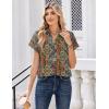 image:imageZeagoo Womens Tops Short Sleeve Shirts Button Down Casual Blouses V Neck Outfits Summer Spring Clothes 2026Multicolor721