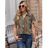 image:imageZeagoo Womens Tops Short Sleeve Shirts Button Down Casual Blouses V Neck Outfits Summer Spring Clothes 2026Multicolor721