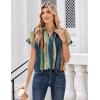 image:imageZeagoo Womens Tops Short Sleeve Shirts Button Down Casual Blouses V Neck Outfits Summer Spring Clothes 2026Stripe1