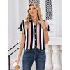 image:imageZeagoo Womens Tops Short Sleeve Shirts Button Down Casual Blouses V Neck Outfits Summer Spring Clothes 2026Stripe3