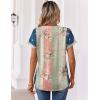 image:imageZeagoo Womens Tops Short Sleeve Summer V Neck Shirts Work Blouses Business Outfits Fashion ClothingMulticolor 923