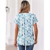 image:imageZeagoo Womens Tops Short Sleeve Summer V Neck Shirts Work Blouses Business Outfits Fashion ClothingStriped 329