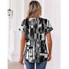 image:imageZeagoo Womens Tops Short Sleeve Summer V Neck Shirts Work Blouses Business Outfits Fashion ClothingStriped 332