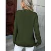 image:imageZeagoo Fall Sweaters for Women 2026 Long Sleeve Crewneck Ribbed Knit Pullover Sweater Loose Fit Basic Jumper TopsA Army Green