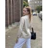 image:imageZeagoo Fall Sweaters for Women 2026 Long Sleeve Crewneck Ribbed Knit Pullover Sweater Loose Fit Basic Jumper TopsA Warm Apricot