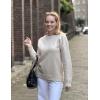 image:imageZeagoo Fall Sweaters for Women 2026 Long Sleeve Crewneck Ribbed Knit Pullover Sweater Loose Fit Basic Jumper TopsA Warm Apricot
