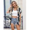 image:imageZeagoo Womens Button Down Shirt Short Sleeve Blouse V Neck Dressy Casual Business Work Tops with Pocket SXXLTie Dye