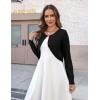 image:imageZeagoo Cropped Cardigan Sweaters for Women Long Sleeve Knit Open Front Bolero Shrug for DressesAblack