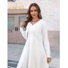 image:imageZeagoo Cropped Cardigan Sweaters for Women Long Sleeve Knit Open Front Bolero Shrug for DressesAwhite