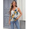 image:imageZeagoo Women 2026 Silk Satin Tank Top Casual V Neck Camisole Blouses Loose Sleeveless Cami Basic Tank ShirtZtie Dye Flower