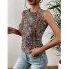 image:imageZeagoo Womens High Neck Tank Top 2026 Summer Casual Ribbed Knit Slim Fitted Basic Textured Sleeveless ShirtsMz721