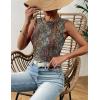 image:imageZeagoo Womens High Neck Tank Top 2026 Summer Casual Ribbed Knit Slim Fitted Basic Textured Sleeveless ShirtsMz721