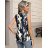 image:imageZeagoo Womens Tank Tops Pleated V Neck Business Casual Sleeveless Blouse Trendy Dressy Textured Summer Work ShirtsZr220 Tiedye