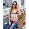 image:imageZeagoo Womens Tank Tops Summer Sleeveless Loose Fit Square Neck Pleated Shirts Banded Basic Casual Trendy ClothesFcolorblock