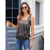 image:imageZeagoo Womens Tank Tops Summer Sleeveless Loose Fit Square Neck Pleated Shirts Banded Basic Casual Trendy ClothesFfl Gypsophila Black