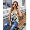 image:imageZeagoo Womens Tank Tops Summer Sleeveless Loose Fit Square Neck Pleated Shirts Banded Basic Casual Trendy ClothesFmulti Teal