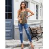 image:imageZeagoo Womens Tank Tops Summer Sleeveless Loose Fit Square Neck Pleated Shirts Banded Basic Casual Trendy ClothesPattern 721