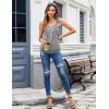 image:imageZeagoo Womens Tank Tops Summer Sleeveless Loose Fit Square Neck Pleated Shirts Banded Basic Casual Trendy ClothesPattern Hf36