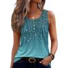 image:imageZeagoo Womens Tank Tops Summer Sleeveless Tops Loose Button Henley Shirts Crew Neck Dress Casual 2026 ClothesA Xh363