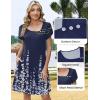 image:imageZEAGOO Summer Dresses for Women 2026 Sundress Short Petal Sleeve Dress with Pockets Floral Dresses for CasualAfloralmz721