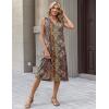 image:imageZeagoo Sundresses Dresses for Women 2026 Summer Sleeveless V Neck Casual Midi Tank Beach Vacation Dresses with Pockets01mz721