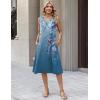 image:imageZeagoo Sundresses Dresses for Women 2026 Summer Sleeveless V Neck Casual Midi Tank Beach Vacation Dresses with PocketsBf171