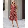 image:imageZeagoo Sundresses Dresses for Women 2026 Summer Sleeveless V Neck Casual Midi Tank Beach Vacation Dresses with PocketsBf284