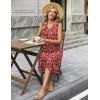 image:imageZeagoo Sundresses Dresses for Women 2026 Summer Sleeveless V Neck Casual Midi Tank Beach Vacation Dresses with PocketsBf284