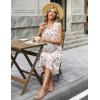 image:imageZeagoo Sundresses Dresses for Women 2026 Summer Sleeveless V Neck Casual Midi Tank Beach Vacation Dresses with PocketsBf310