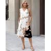 image:imageZeagoo Sundresses Dresses for Women 2026 Summer Sleeveless V Neck Casual Midi Tank Beach Vacation Dresses with PocketsBf348