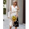 image:imageZeagoo Sundresses Dresses for Women 2026 Summer Sleeveless V Neck Casual Midi Tank Beach Vacation Dresses with PocketsBf348