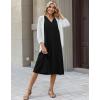 image:imageZeagoo Sundresses Dresses for Women 2026 Summer Sleeveless V Neck Casual Midi Tank Beach Vacation Dresses with PocketsBlack