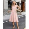 image:imageZeagoo Sundresses Dresses for Women 2026 Summer Sleeveless V Neck Casual Midi Tank Beach Vacation Dresses with PocketsJh1