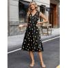 image:imageZeagoo Sundresses Dresses for Women 2026 Summer Sleeveless V Neck Casual Midi Tank Beach Vacation Dresses with PocketsJh601