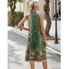 image:imageZeagoo Sundresses Dresses for Women 2026 Summer Sleeveless V Neck Casual Midi Tank Beach Vacation Dresses with PocketsMz840