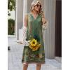 image:imageZeagoo Sundresses Dresses for Women 2026 Summer Sleeveless V Neck Casual Midi Tank Beach Vacation Dresses with PocketsMz840