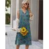 image:imageZeagoo Sundresses Dresses for Women 2026 Summer Sleeveless V Neck Casual Midi Tank Beach Vacation Dresses with PocketsMz911