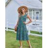 image:imageZeagoo Sundresses Dresses for Women 2026 Summer Sleeveless V Neck Casual Midi Tank Beach Vacation Dresses with PocketsMz911