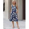 image:imageZeagoo Sundresses Dresses for Women 2026 Summer Sleeveless V Neck Casual Midi Tank Beach Vacation Dresses with PocketsSf157