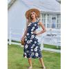 image:imageZeagoo Sundresses Dresses for Women 2026 Summer Sleeveless V Neck Casual Midi Tank Beach Vacation Dresses with PocketsSf157