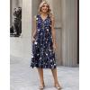 image:imageZeagoo Sundresses Dresses for Women 2026 Summer Sleeveless V Neck Casual Midi Tank Beach Vacation Dresses with PocketsSf180