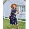 image:imageZeagoo Sundresses Dresses for Women 2026 Summer Sleeveless V Neck Casual Midi Tank Beach Vacation Dresses with PocketsSf180