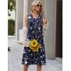 image:imageZeagoo Sundresses Dresses for Women 2026 Summer Sleeveless V Neck Casual Midi Tank Beach Vacation Dresses with PocketsSf180