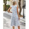 image:imageZeagoo Sundresses Dresses for Women 2026 Summer Sleeveless V Neck Casual Midi Tank Beach Vacation Dresses with PocketsSp125