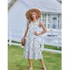 image:imageZeagoo Sundresses Dresses for Women 2026 Summer Sleeveless V Neck Casual Midi Tank Beach Vacation Dresses with PocketsSp125