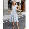 image:imageZeagoo Sundresses Dresses for Women 2026 Summer Sleeveless V Neck Casual Midi Tank Beach Vacation Dresses with PocketsSp125