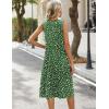 image:imageZeagoo Sundresses Dresses for Women 2026 Summer Sleeveless V Neck Casual Midi Tank Beach Vacation Dresses with PocketsXh527