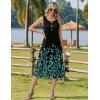 image:imageZeagoo Women Beach Summer Midi Dress 2026 Sleeveless Casual Beachy Sundress Button Down Loose Tank Dresses with PocketsBlack Green