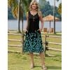 image:imageZeagoo Women Beach Summer Midi Dress 2026 Sleeveless Casual Beachy Sundress Button Down Loose Tank Dresses with PocketsBlack Green